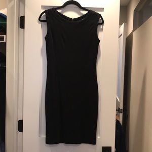 Loft little black dress with exposed zipper